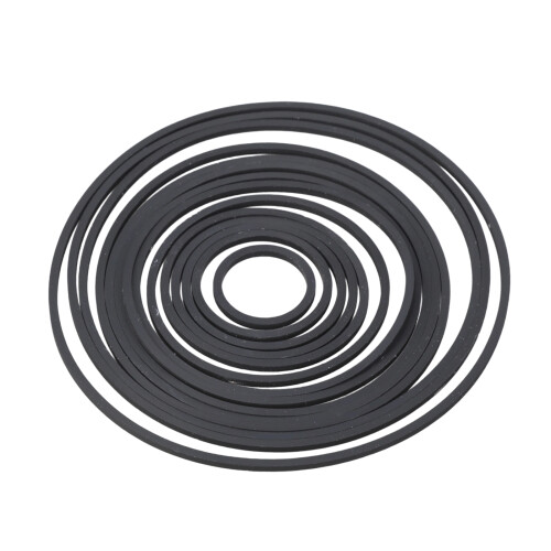 Square Rubber Belt 1.2mm Thickness 19mm-100mm-Fold in half 21mm 1