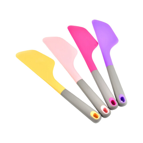 4pcs High Temperatures Proof Silicone Spatulas for Cake