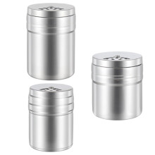 3Pieces Nonrust Steel Spices Storage Bottles Keep-Multipurpose