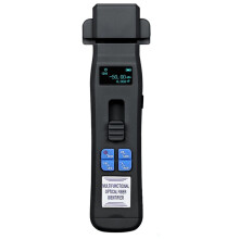 Black AUA-C605 Rechargeable Optical Fiber Identifier + OPM + VFL + LED Light Fiber Optic Cable Tester FTTH Tool
