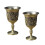 Pack of 2 Elegant Rose Branch Embossed Wine-ancient bronze 1