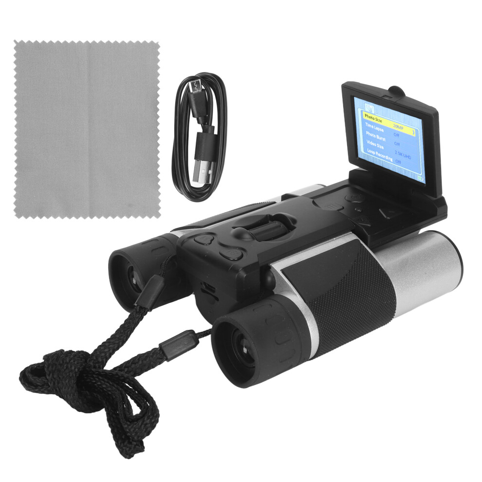 Digital Binocular Camera With Hd Display,2 In 1 Design Optical Zoom 10X Magnification Digital Telescope With Lcd Screen,Video Photo Recorder For 9420858954545