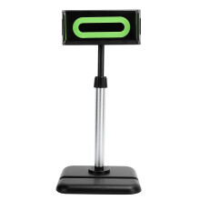 Telefoonhouder met vrij verstelbare hoek, bureautelefoonhouder met multidirectionele rotatie voor telefoons van 7 tot 5,4 inch, krasbestendige