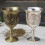 Pack of 2 Elegant Rose Branch Embossed Wine-ancient bronze 7