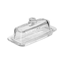 Plateau Ă beurre en verre transparent avec-Couleur transparente