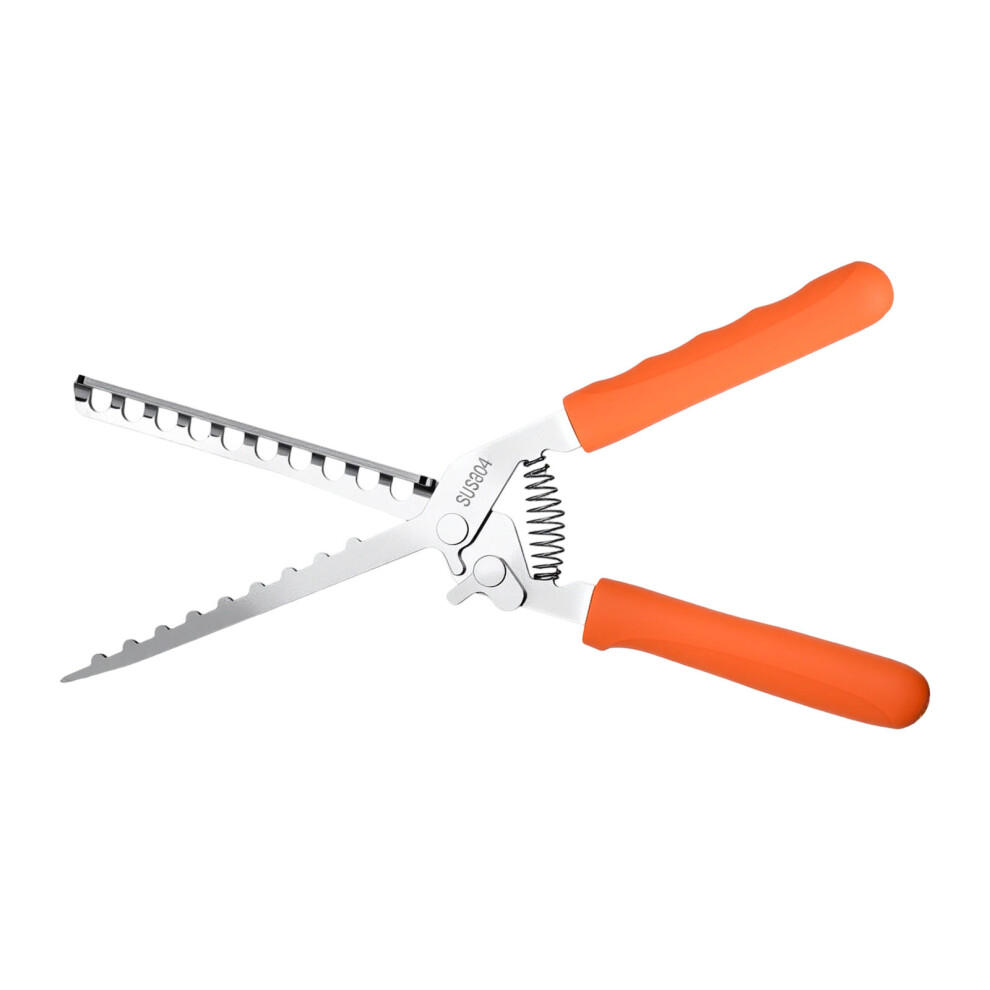 Heavy Duty Nonrust Steel Rib Membrane Remover Ergonomic-Orange1