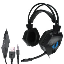 Surround Sound Gaming Headset til Xbox PS5PC, Ubesværet lydkontrol med volumenhjul og mute-knap, God kvalitet, God kvalitet, Holdbar