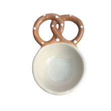 Elegante keramische broodplaat-Koffiekleur Zout water alkali