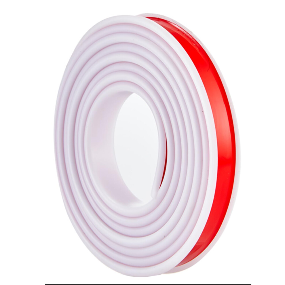 36mm U Shape Edge Banding White Soft TPE Self Adhesive Edge Protector Strip 5m Waterproof