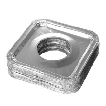 30pcs Aluminum Foil Stove Burner Covers Oil Proof Reusable Gas Stove Liners for Kitchen Cooking