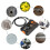 Caméra d'inspection de canalisations avec éclairage, endoscope à triple objectif, écran IPS 5 pouces, résolution HD 1080p, étanche IP67, 5