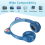 Αξιολάτρευτα ακουστικά Bluetooth για αυτιά γάτας, πτυσσόμενος σχεδιασμός, άνετα 4