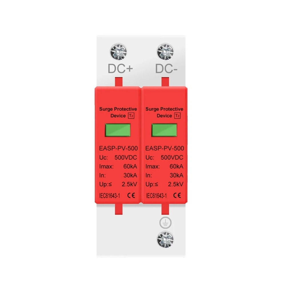 Surge Protector Dc1000v 2P 2040Ka Photovoltaic Solar Pv Dc Surge Arrester For System Safety 9189345624711