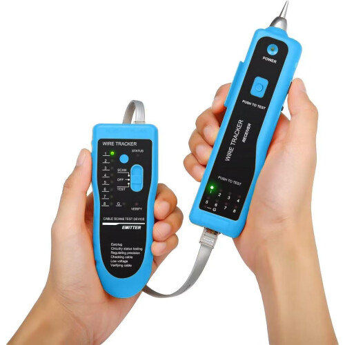 Professional Network Tool Kit with Wire Tracker, Cat6 Cat5e RJ45 Pass Through Crimping Set 2