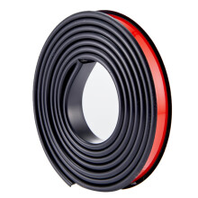 28mm UShape Edge Banding Strip, Soft TPE Self Adhesive Edge Protector for Cabinets, 10m Black