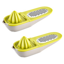Handbediende citruspers met ergonomische handgreep. Handbediende