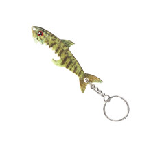 Compacts Fish Shape Bottle Opener Zinc Alloy Keychain-Bass