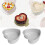 2Pieces 6/8/10Inch Heart Cake Baking Pan Solid Base-8 inches 5