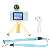 Creatieve peutercamera met kantelbare lens, HD-scherm, digitale kinderrecorder met grappige effecten en leerzame spelletjes, goede kwaliteit, goede