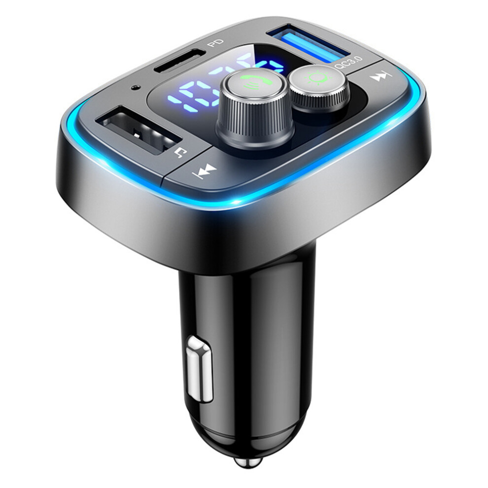 Compact Car Audio Companion, Bluetooth 5.3 Fm Transmitter Offers Noise-Free Music Streaming, Fast Charging For Your Devices On-The-Go, Good Quality 9420858027676