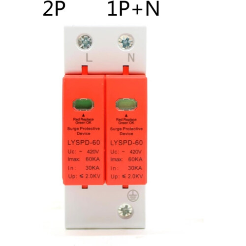 AC Surge Protector 4P 385V 2040KA Three Phase  Surge Protection MultiPole Design 1