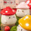 Ceramic Travel Mug With Lid-Russula mushroom handle gift box 6