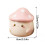 Ceramic Travel Mug With Lid-Russula mushroom handle gift box 3