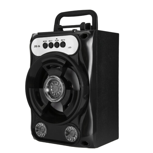Audio Oasis, Κονσόλα ψυχαγωγίας Black Abs, Ασύρματα μικρόφωνα για καραόκε, Ηχείο Bluetooth για