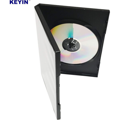DVD Storage Case Black 25 Pack with Secure Locking Mechanism and Clear  Sleeve 1
