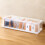Clear Cable Organizer Box with Lid, Adjustable Compartments, Stackable Cord Storage for Desk or Drawer 1
