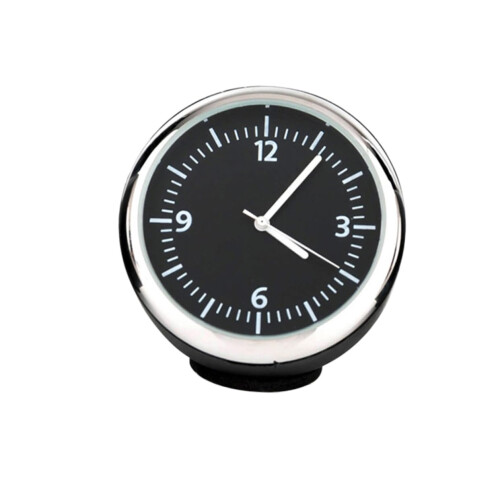 Luminous Car Dashboard Clock with Thermometer, Backlit Display, Easy Vent Mount