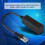 Καλώδιο επέκτασης Ethernet RJ45Adapter με προστασία από ηλεκτρομαγνητικές παρεμβολές και 2