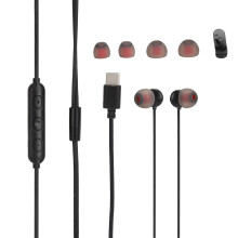 Pure Bass Wired Earbuds, Hi-Res Audio In-Ear Headphones With Wide Compatibility, Built-In Microphone And Portable Design, Small Size, Good Quality