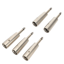 Audio nemváltó XLR3 tűs apa - 6,35 mm-es dugó védőárnyékolással, széles felhasználási vezetőképességgel mikrofonokhoz,