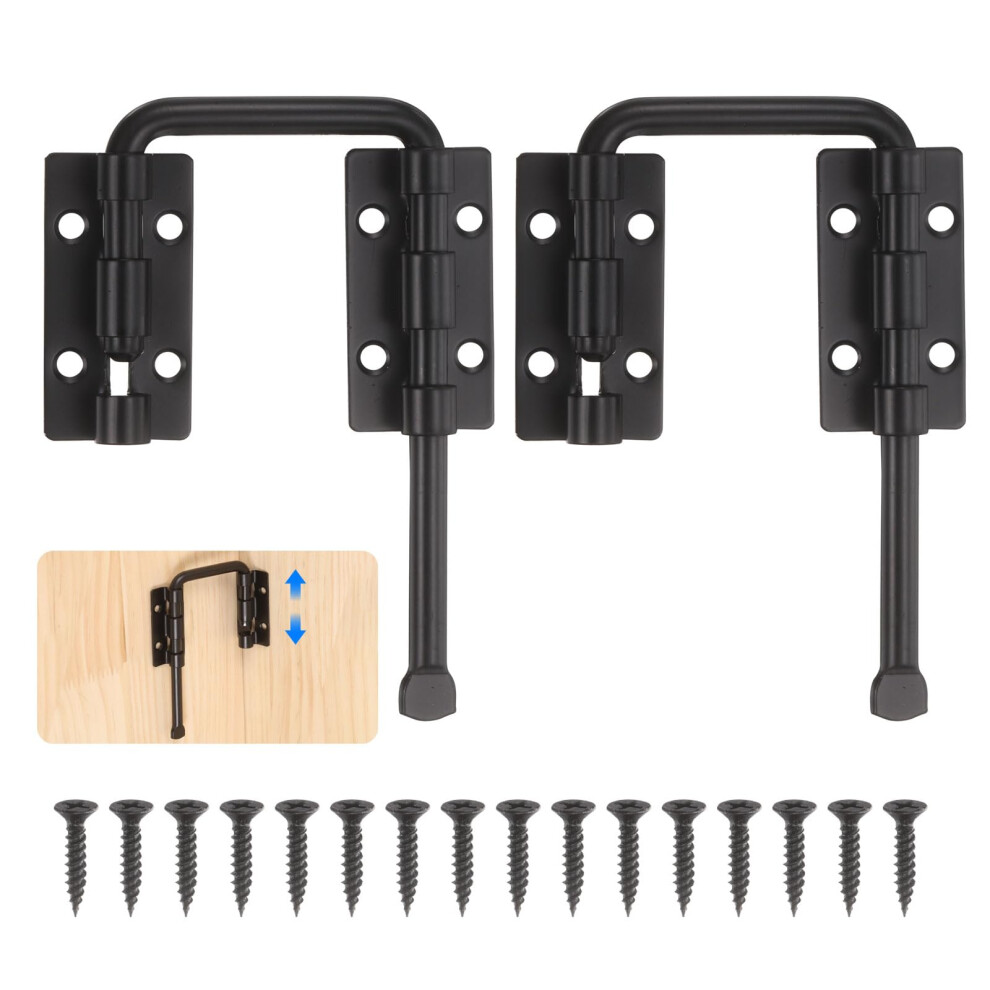 2Pcs Sliding Door Lock Zinc Alloy Ushaped Latch With Screws For Barn Doors Windows Fence Security 9119770768469