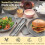 Large Wheat Straw Plates Set 8pcs Gray, Unbreakable Microwave Dishwasher Safe EcoFriendly Dinnerware 2
