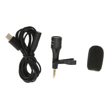 Microfon omnidirecțional cu captare a sunetului la 360 de grade, structură anti-zgomot de vânt, procesare audio rapidă, cip de anulare a