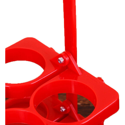Foldable 4 Cup Drink Carrier with Handle, Reusable Beverage Holder for Delivery, Pink 2