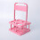 Foldable 4 Cup Drink Carrier with Handle, Reusable Beverage Holder for Delivery, Pink 4