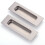 2 Pack Sliding Door Pull Handles Brushed Nickel Stainless Steel Rectangular Flush Pulls Rust Resistant Easy Install 1