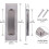 2 Pack Sliding Door Pull Handles Brushed Nickel Stainless Steel Rectangular Flush Pulls Rust Resistant Easy Install 2
