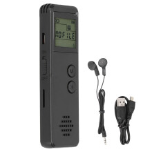Digitale spraakrecorder met HD-scherm, geluidskwaliteit, opname met één druk op de knop, condensatormicrofoon en intelligente ruisonderdrukking