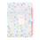 6 Pocket Expanding File Organiser Flower Print Document-Blue 1