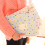 Flower Print File Folder 6 Pockets Expanding Document-Yellow 3