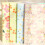 6 Pocket Expanding File Organiser Flower Print Document-Blue 7