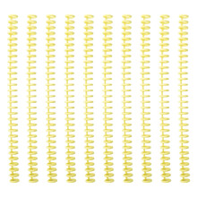 10 Pcs Comb Binding Spines with 30 Rings Plastic-Macaron yellow