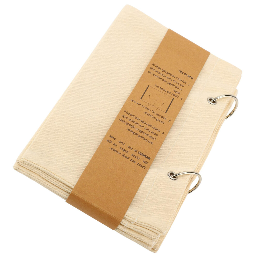 175X145mm Large Linen Sketch Book Fabric Notebook Stitchbook 7627000441676