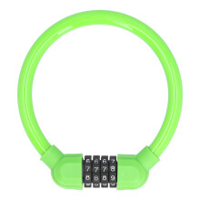 Lucchetto per bicicletta antiruggine, lucchetto a combinazione con cavo resettabile di alta qualità per biciclette, motociclette, scooter e cancelli.