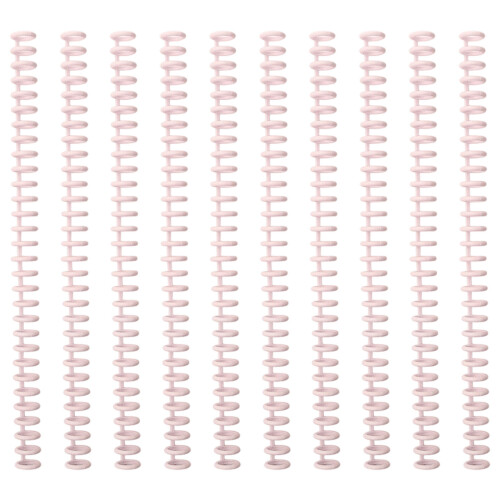 10 Pcs Plastic Comb Bindings 30 Rings Spirals-Macaron pink