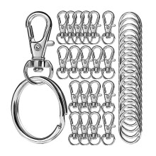 Karabinerverschlüsse aus Metall, Schlüsselanhängerringe- A